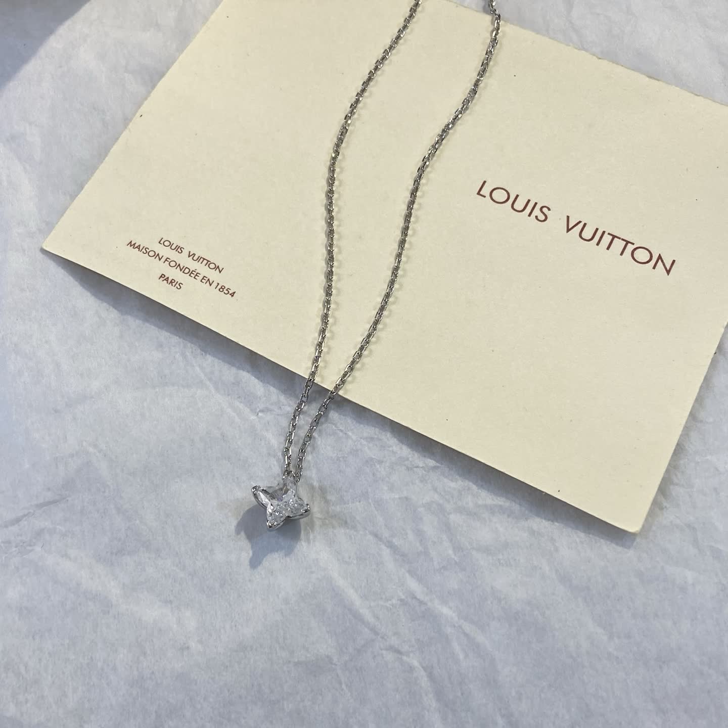 Louis Vuitton Silver Star Pendant Necklace-LX1256